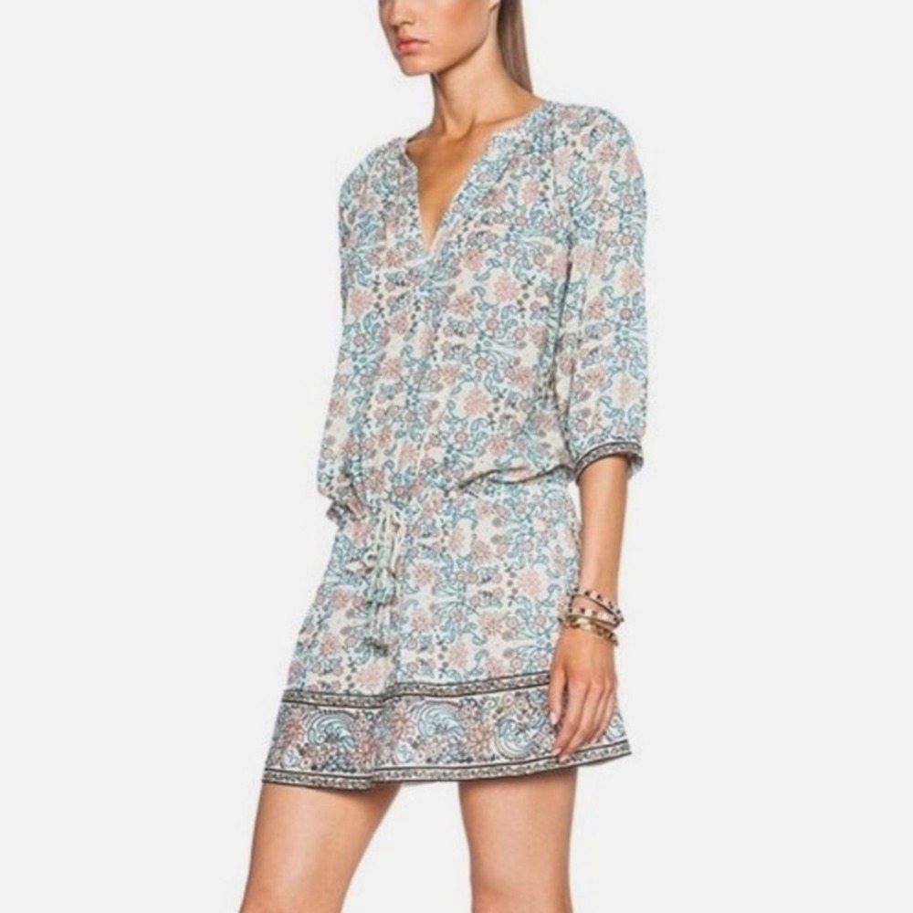 ULLA JOHNSON Jaipur light floral cotton dress Size‎ 2 cotton